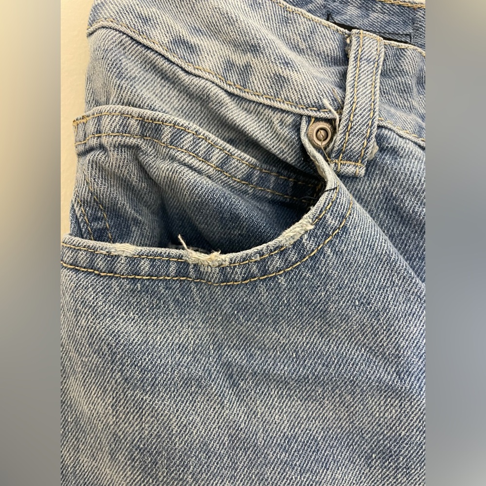 Sz 27 women mom Jean high rise Classic Blue Denim Jeans cotton NWT - Picture 11 of 12